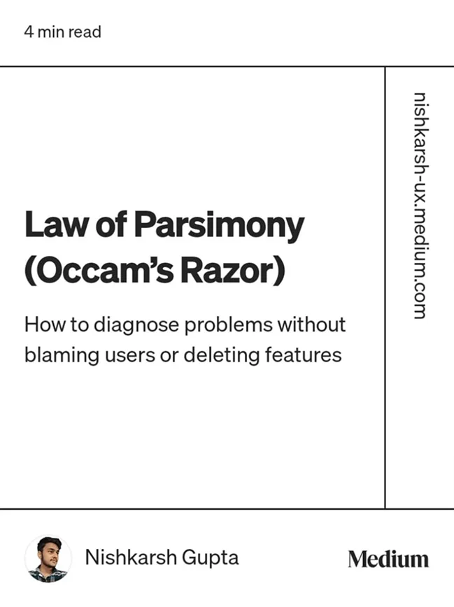 Law of Parsimony